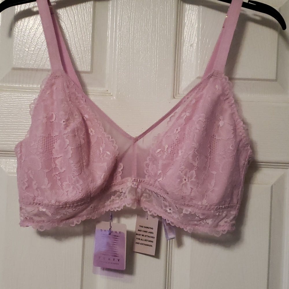 Savage x Fenty lavender bralette 3x